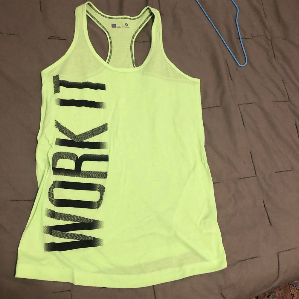 Xersion Work It bright yellow tank top - S